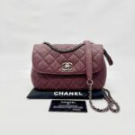 CC Waiter Flap Bag Caviar Burgundy RHW
