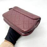 CC Waiter Flap Bag Caviar Burgundy RHW