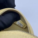 Mini Crossbody Metallic Yellow Quilted Caviar