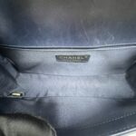 Boy 25 Lambskin Dark Blue Quilted LGHW