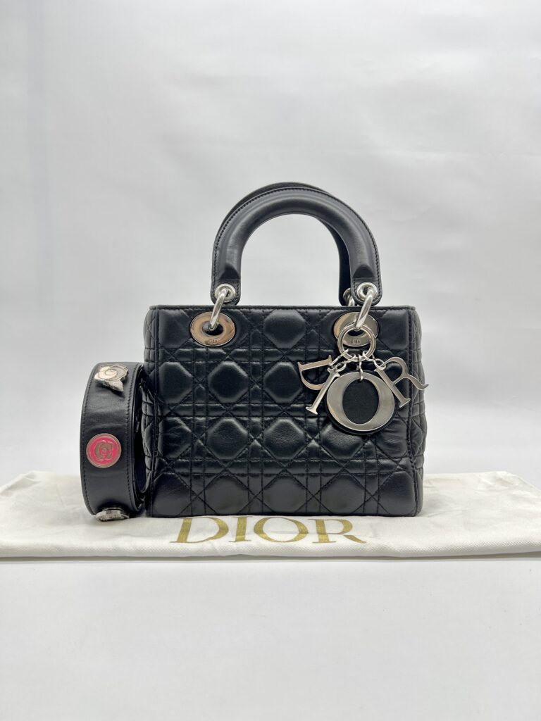 Lady Dior Small Lambskin Black SHW