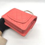 Mini Quilted Pink Coral Caviar GHW