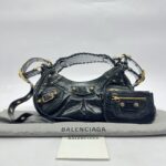 Le Cagole XS Croco Black GHW