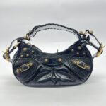 Le Cagole XS Croco Black GHW