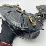 Le Cagole XS Croco Black GHW