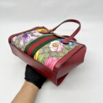 Ophidia Top Handle GG Supreme Flora Red Gold Hardware