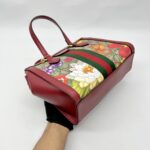 Ophidia Top Handle GG Supreme Flora Red Gold Hardware
