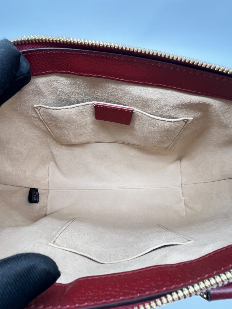 Ophidia Top Handle GG Supreme Flora Red Gold Hardware