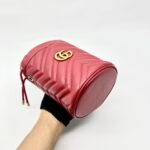 Marmont Bucket Red Gold Hardware