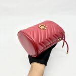 Marmont Bucket Red Gold Hardware