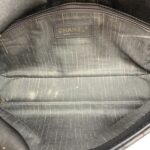 CC Pearl Flap Bag Lambskin Black GHW