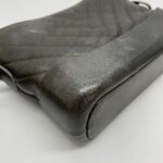 Gabrielle Small Dark Brown Distressed Caviar