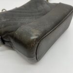 Gabrielle Small Dark Brown Distressed Caviar