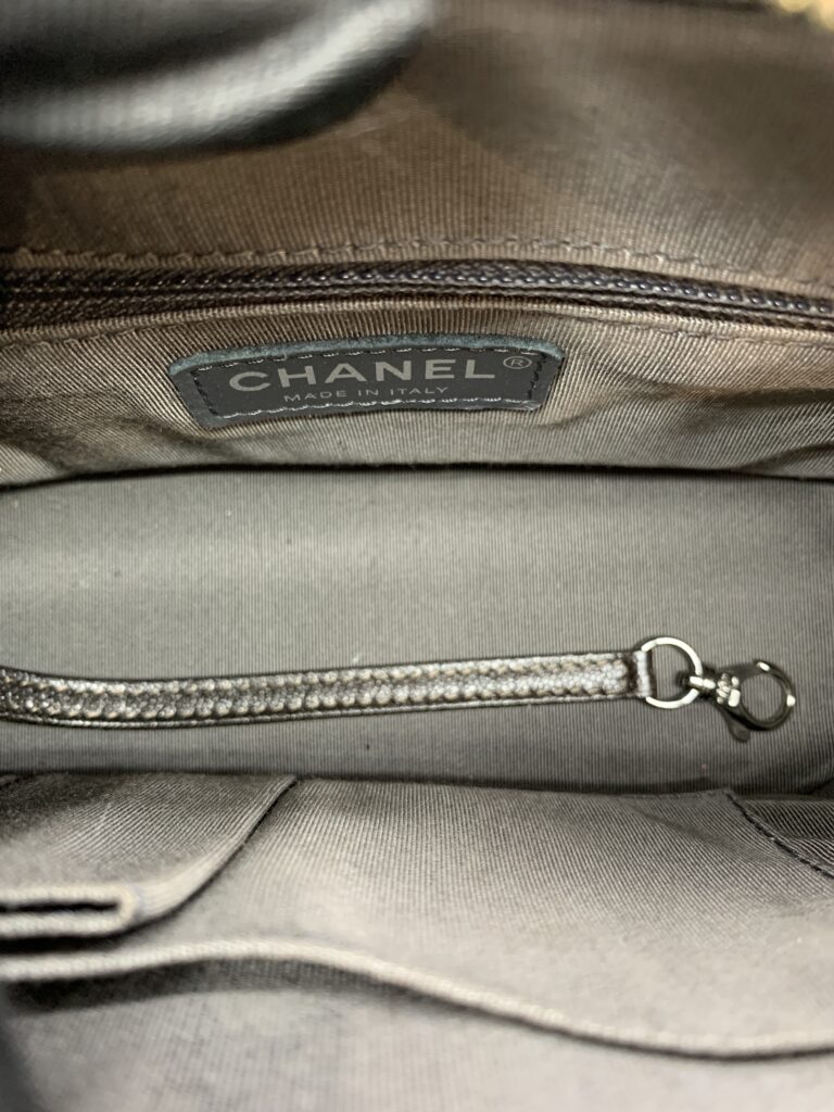 Gabrielle Small Dark Brown Distressed Caviar