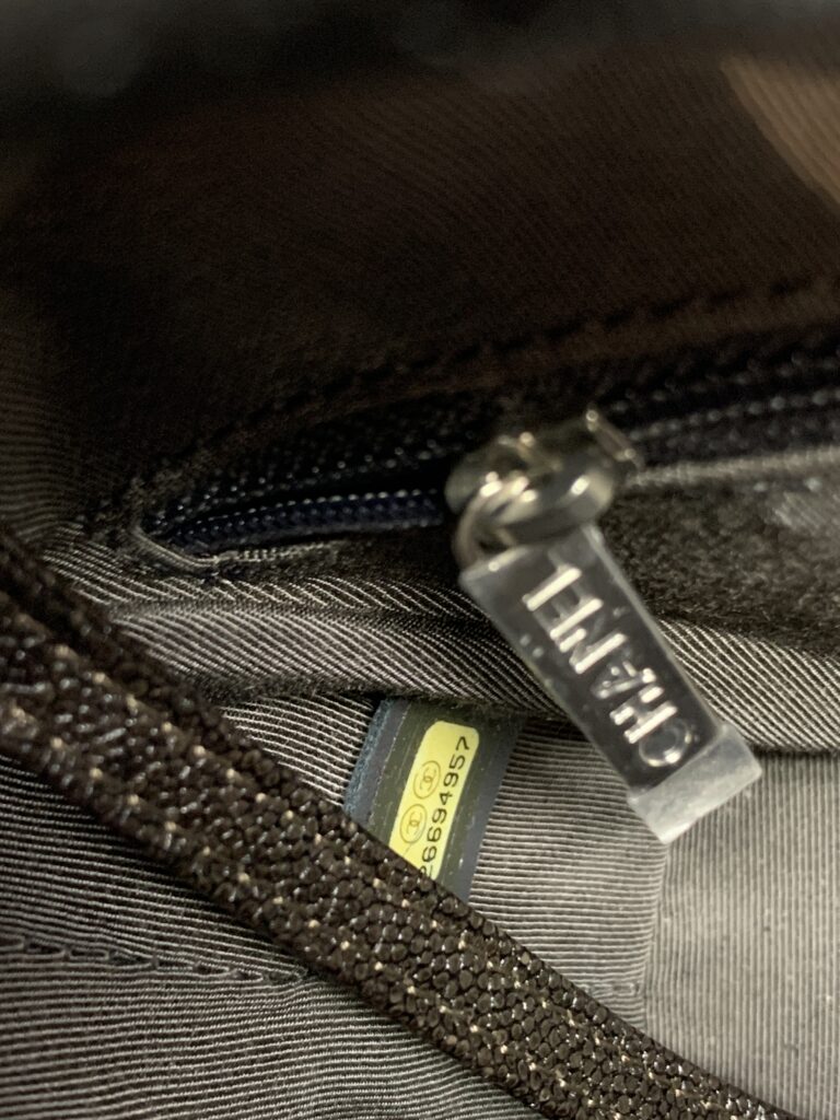 Gabrielle Small Dark Brown Distressed Caviar