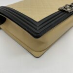 Boy 30 Lambskin Beige Black RHW