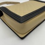 Boy 30 Lambskin Beige Black RHW