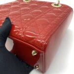 Lady Dior Medium Patent Rouge VIF GHW