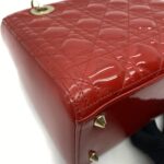 Lady Dior Medium Patent Rouge VIF GHW