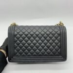 Boy 28 Lambskin Black GHW