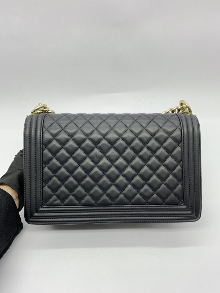 Boy 28 Lambskin Black GHW