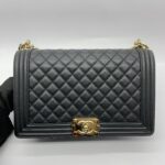 Boy 28 Lambskin Black GHW