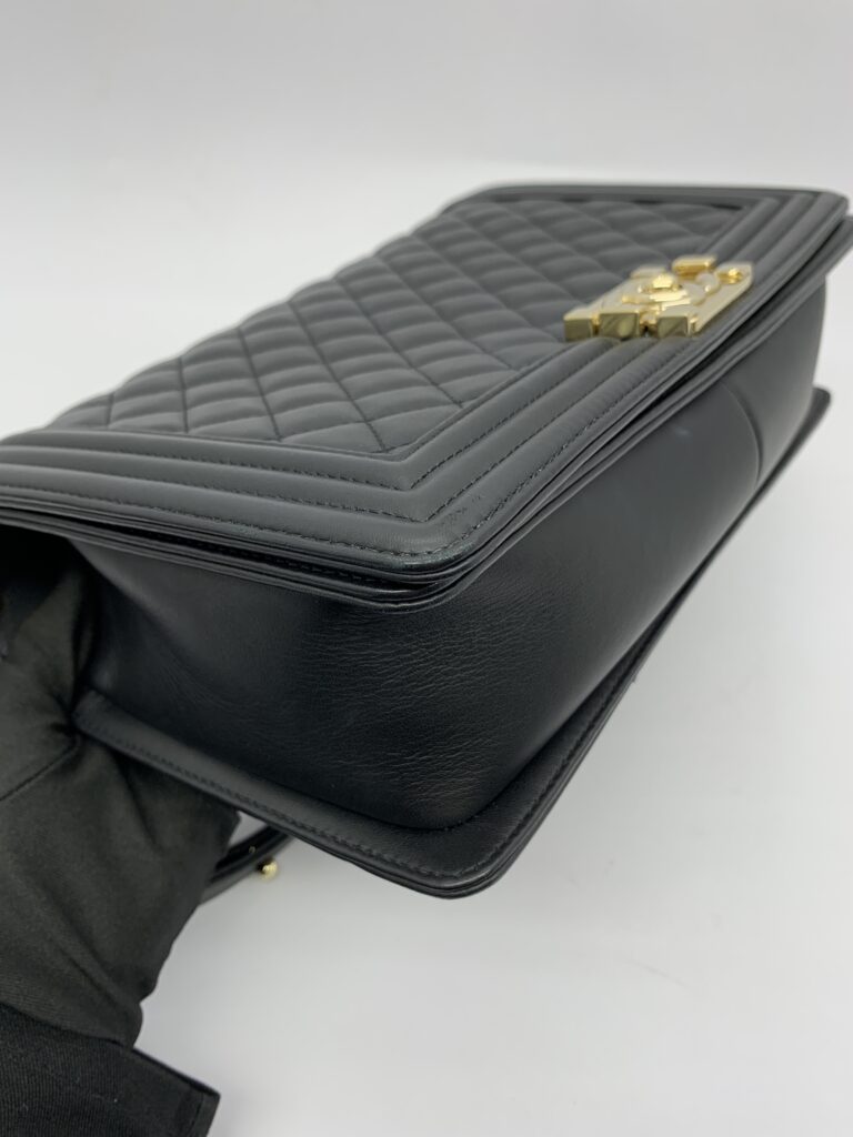 Boy 28 Lambskin Black GHW