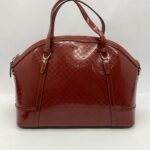 Nice Top Handle Patent Microguccissima Red LGHW