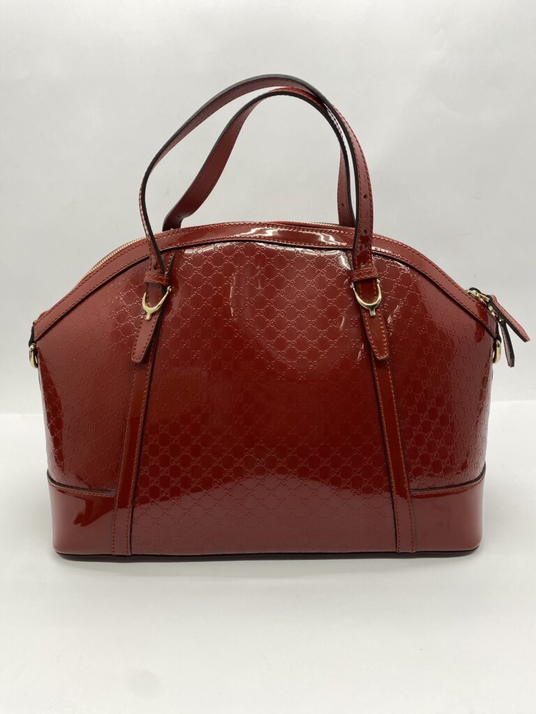 Nice Top Handle Patent Microguccissima Red LGHW