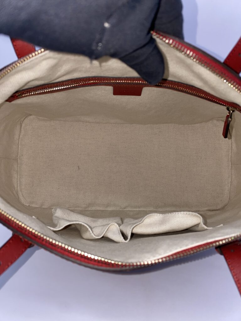 Nice Top Handle Patent Microguccissima Red LGHW