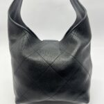 Hobo Bag Lambskin Black GHW
