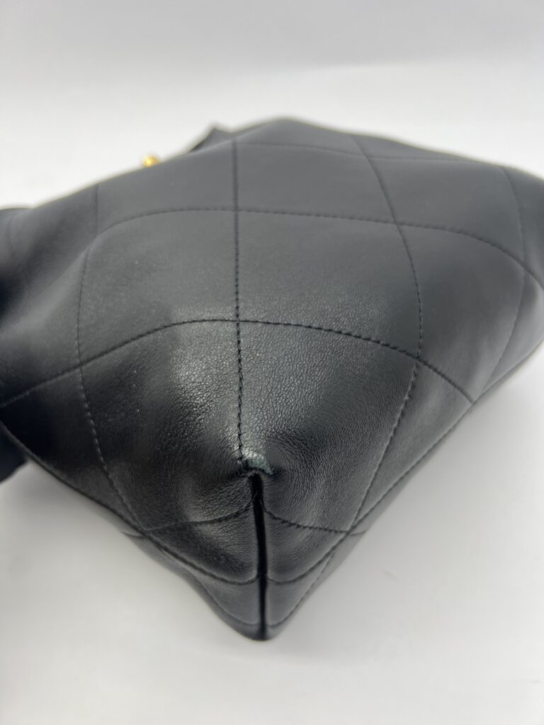 Hobo Bag Lambskin Black GHW