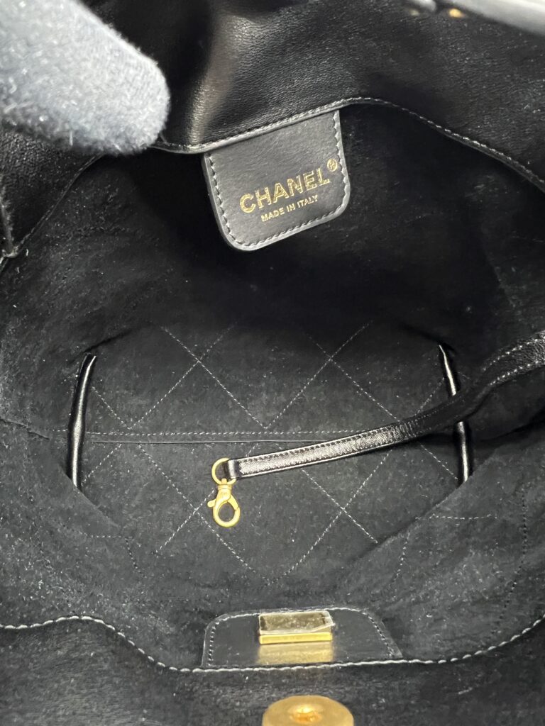 Hobo Bag Lambskin Black GHW