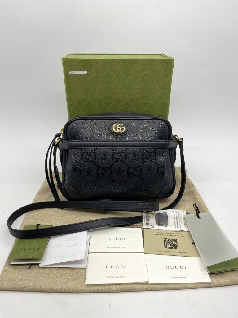 Wonka GG Up Star GG Debossed Black GHW