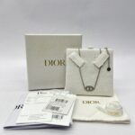 Petit CD Necklace Crystal Silver