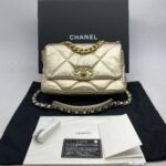 C19 Small Lambskin Gold Metallic