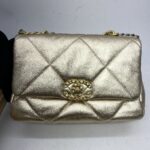 C19 Small Lambskin Gold Metallic