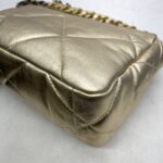 C19 Small Lambskin Gold Metallic