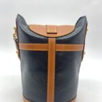 Duffle Bag Navy Brown/Strap Monogram Reverse GHW