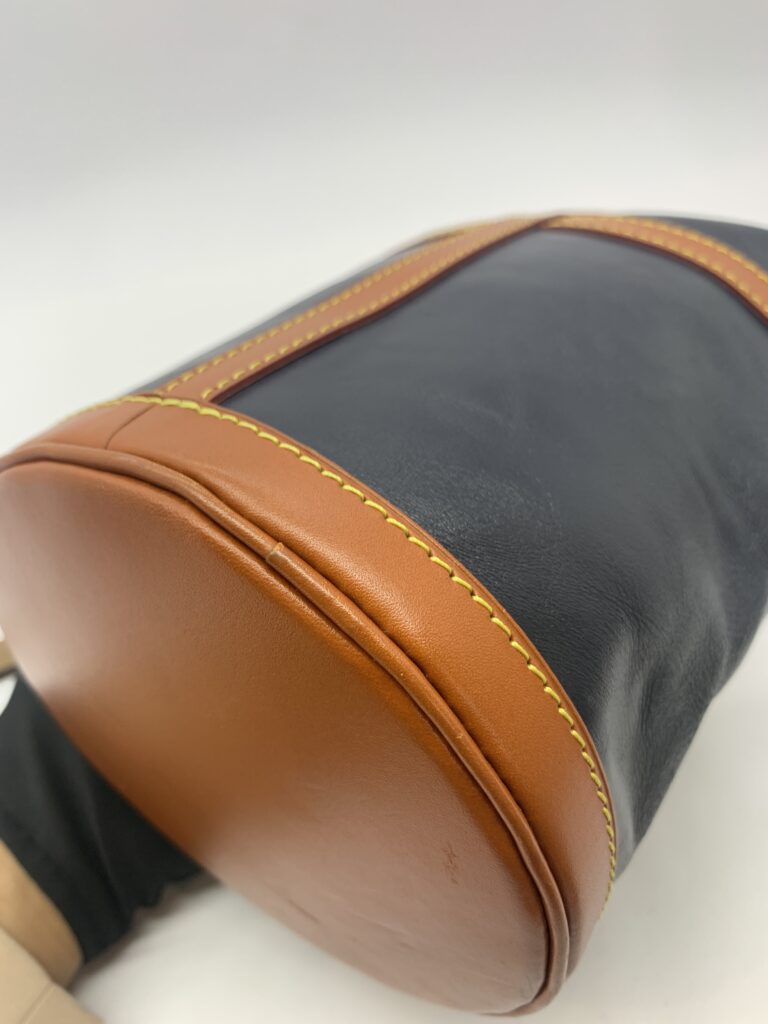 Duffle Bag Navy Brown/Strap Monogram Reverse GHW