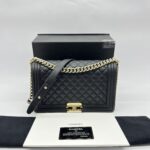 Boy 28 Lambskin Black GHW