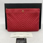 O Case Chevron Red Caviar GHW