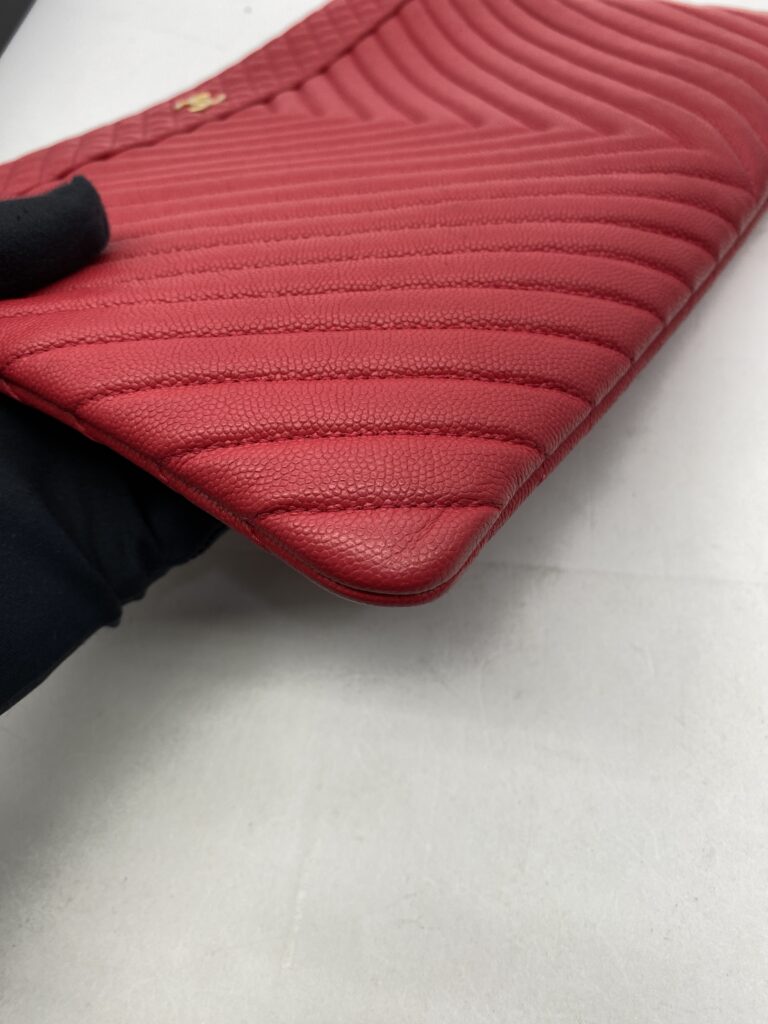 O Case Chevron Red Caviar GHW