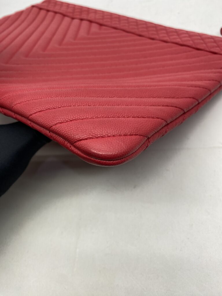 O Case Chevron Red Caviar GHW