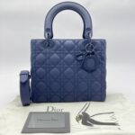 Lady Dior Medium All Navy Matte