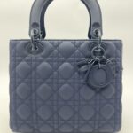 Lady Dior Medium All Navy Matte