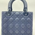 Lady Dior Medium All Navy Matte