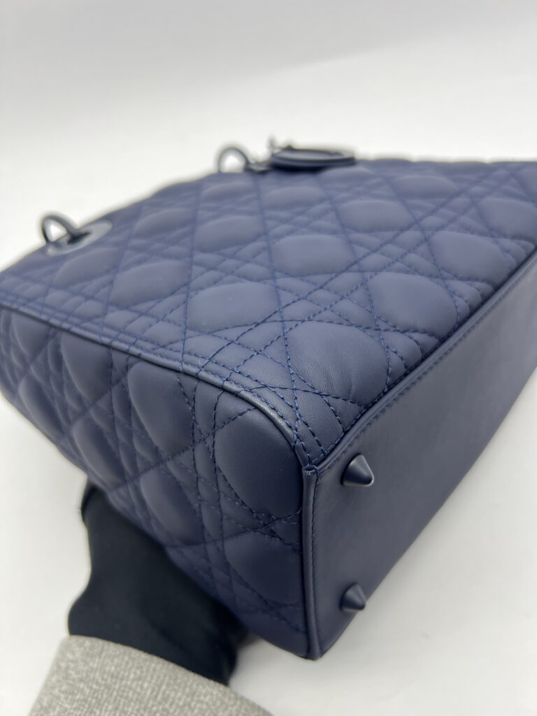 Lady Dior Medium All Navy Matte