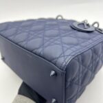 Lady Dior Medium All Navy Matte