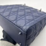 Lady Dior Medium All Navy Matte